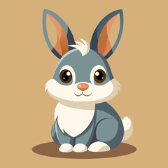 Fototapeta premium cute bunny rabbit cartoon vector