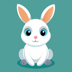 Fototapeta premium cute bunny rabbit cartoon vector
