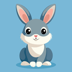 Obraz premium cute bunny rabbit cartoon vector