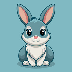 Obraz premium cute bunny rabbit cartoon vector