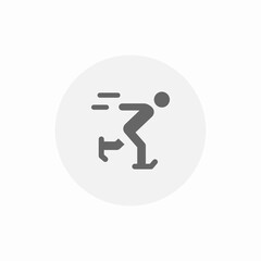 fast sports icon sign vector