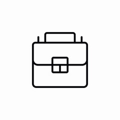 office briefcase icon sign vector
