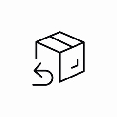 package return icon sign vector