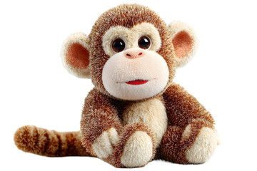Cute Stuffed Monkey Toy Adorable Plush Primate Soft Animal for Kids