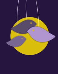Minimalist Birds on Strings
