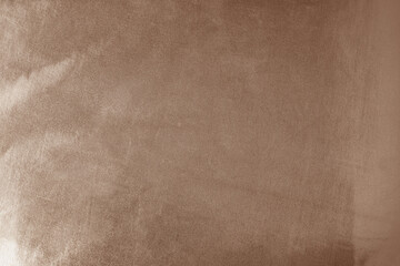 Light soft pale pastel dysty brown beige sepia nude white abstract background. Shiny silk fabric. Metallic shine. Light reflection. Mocha mousse color 2025. Design. Template. Minimal.	