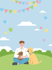 Fototapeta premium pet picnic.eps