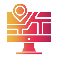 mapping Gradient icon