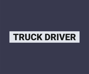 Truck driver t shirt design vector