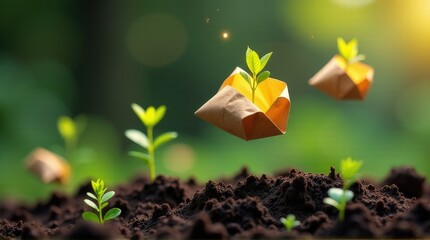 Eco-friendly seed bombs: creative gardening for sustainable growth.