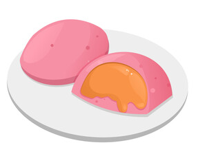 ham and cheese with white background