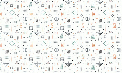 Delicate Scandinavian Circle Pattern - Minimalist Thin Lines