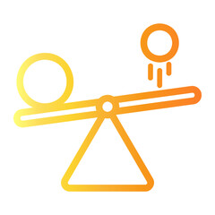 physics Line Gradient Icon