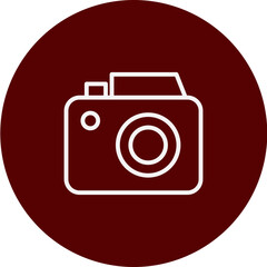 Photography Vector Brown Circle Icon Design