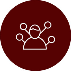 Multitasking Vector Brown Circle Icon Design