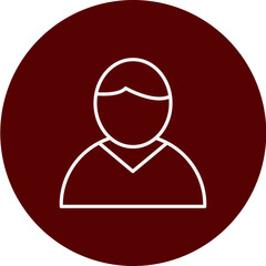 Clients Vector Brown Circle Icon Design