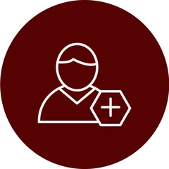 Acquisition Vector Brown Circle Icon Design