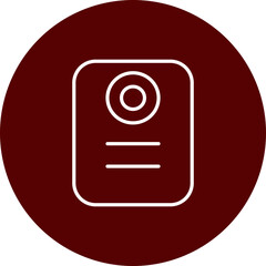 Smart Speaker  Vector Brown Circle Icon Design