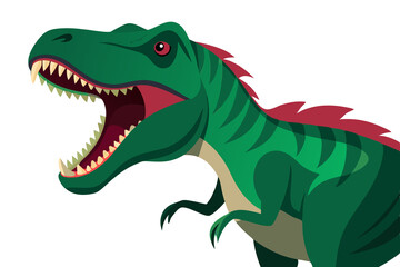 Fototapeta premium Roaring tyrannosaurus rex dinosaur prehistoric beast
