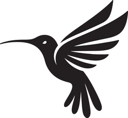 Hummingbird Vector Silhouette Icon