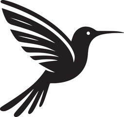 Hummingbird Vector Silhouette Icon