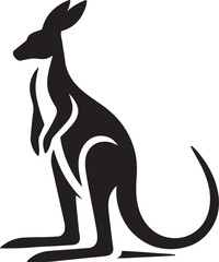 Kangaroo Vector Silhouette Icon