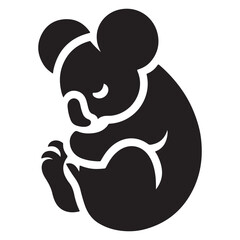 Koala Vector Silhouette Icon