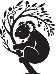 Koala Vector Silhouette Icon