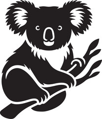 Koala Vector Silhouette Icon