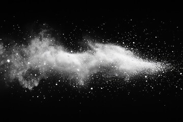 Cosmic nebulae form a streaking celestial display.