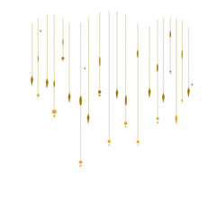 Gold Glitter string 