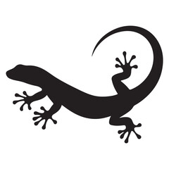 Lizard Vector Silhouette Icon