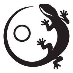 Lizard Vector Silhouette Icon