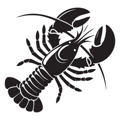 Lobster Vector Silhouette Icon