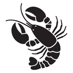 Lobster Vector Silhouette Icon