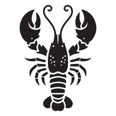 Lobster Vector Silhouette Icon