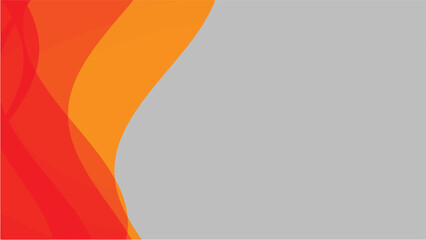 Orange Wave Vector, Abstract Curved Lines, Modern Minimal Background Illustration for Creative Projects