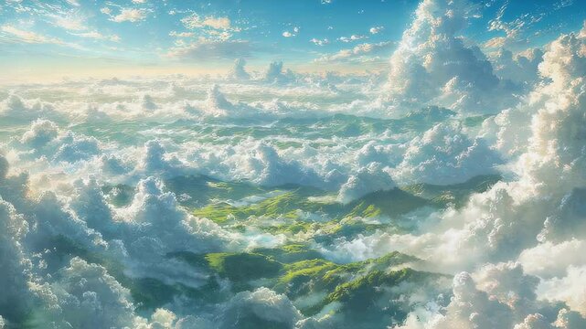 上空からみた幻想的な大地