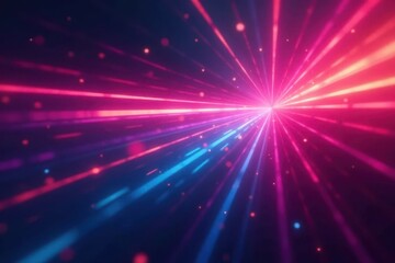 Obraz premium Blurred streaks of light, vibrant colors, dynamic energy, artistic, style, photography