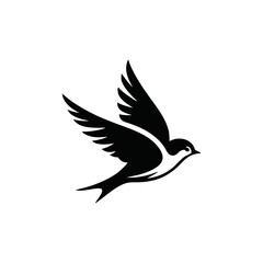 silhouette of a bird in flight