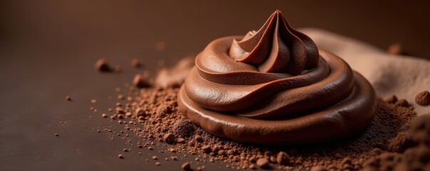 Deep brown glossy surface, smooth dark finish Luxurious mocha mousse effect , hue, reflection, shadow