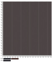 Brown and Blue Striped Fabric Swatch with Ruler for Textile Design