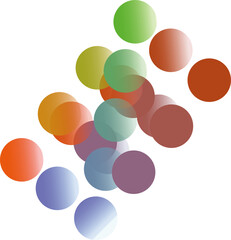 Vibrant Multicolor Abstract Icons – Playful Elements for Creative Projects