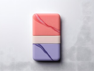 Pastel Pink and Purple Soap Wrapper with Glitter Texture