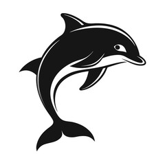 Fototapeta premium Dolphin Silhouette Vector