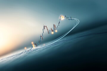 Global market growth chart.