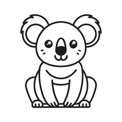 Koala Line Art Vector