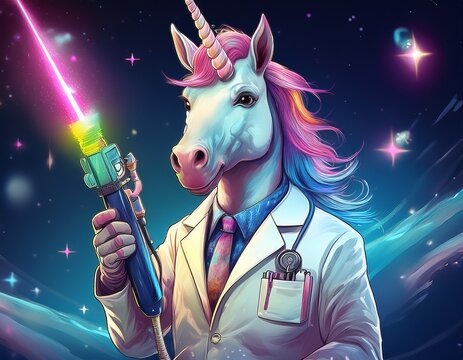 Unicorn Dentist from Space