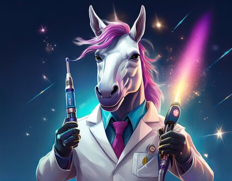Unicorn Dentist from Space
