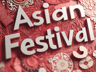 asian festival, tradition event sign on the wall
